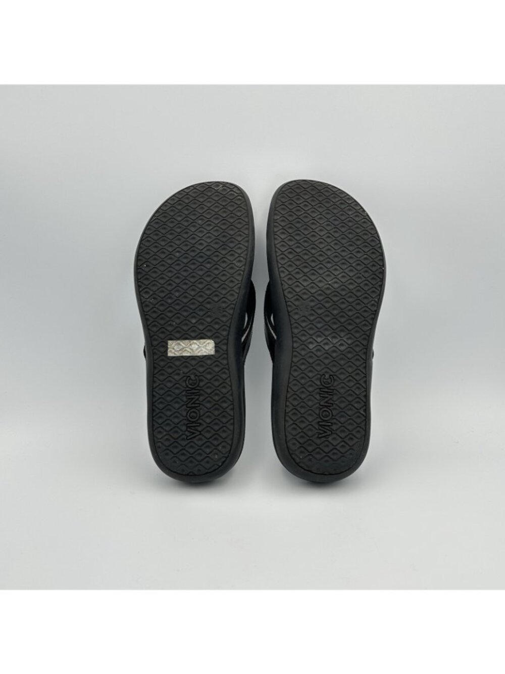 Vionic Tide II Toe Post Sandals Women's Size 8 US Black Flip Flop Slip On - Picture 9 of 13
